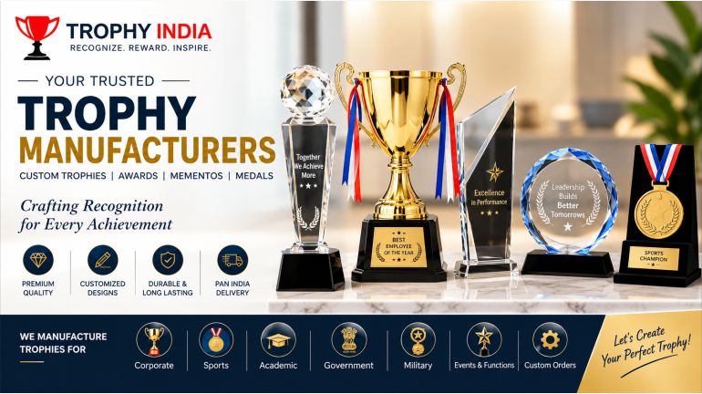 Trophy Manufacturers in Delhi, Gurgaon, Noida and Bangalore for Trophies, Awards and Mementos