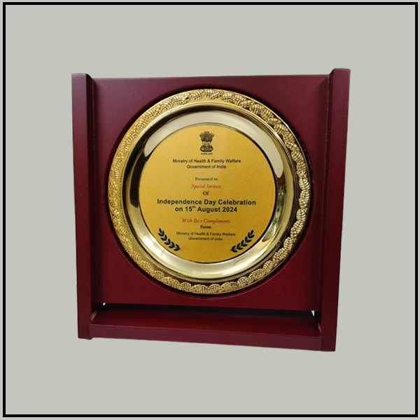Round Wooden Trophy
