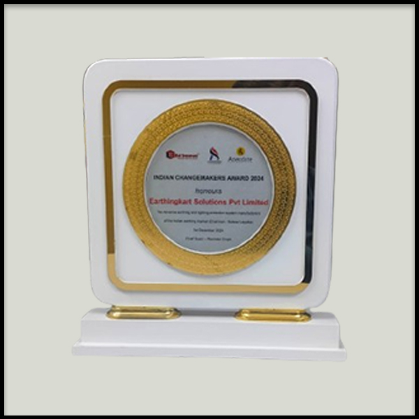 Wooden Trophy with Square Rectangle Frame