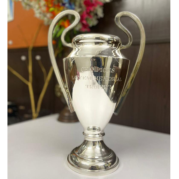 Pure Silver Trophy with Black Base