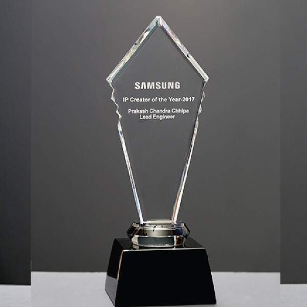 Glass Crystal Trophy
