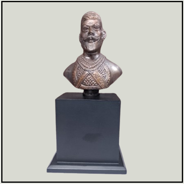Golden Brass Soldier Statue