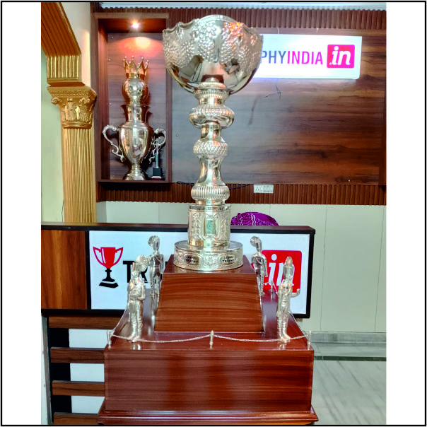 "The Sentinel’s Guard: Imperial Silver-Plated Regimental Championship Trophy"