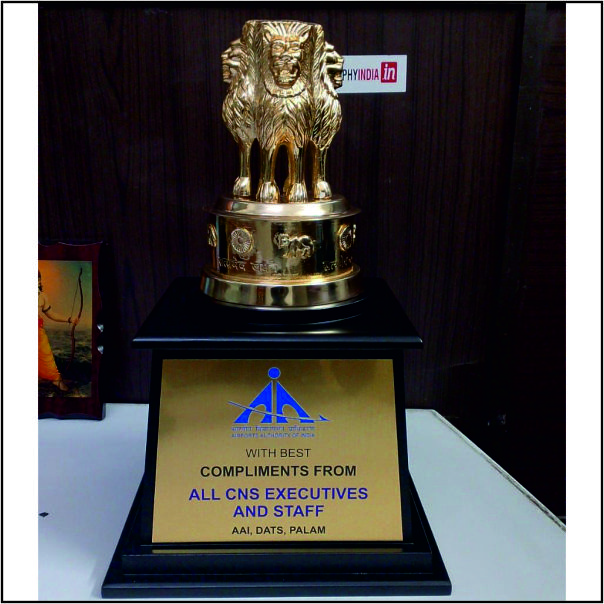 Buy Golden Ashoka Stambh (National Emblem) Memento