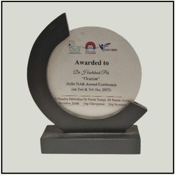 Custom Wooden Acrylic Round Trophy