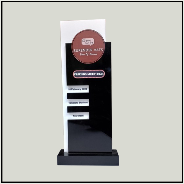 Desktop Acrylic Certificate Plaque