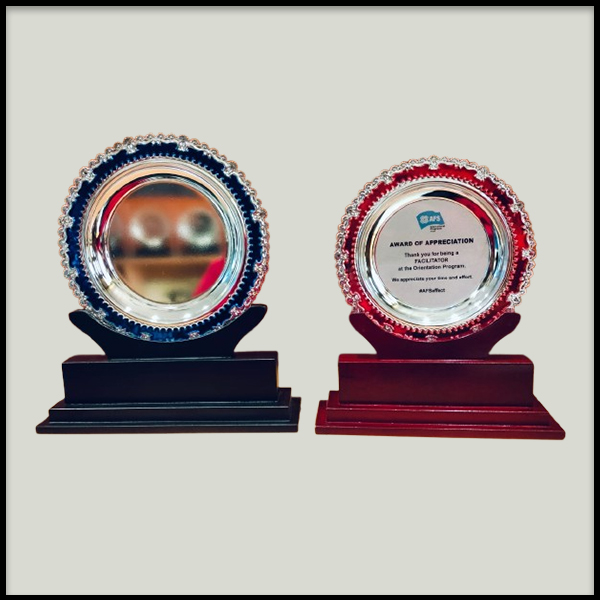 Personalized Ceramic China Plate Mementos - Photo & Logo Awards