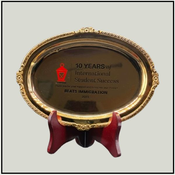 Personalized Silver & Gold Salver Plates