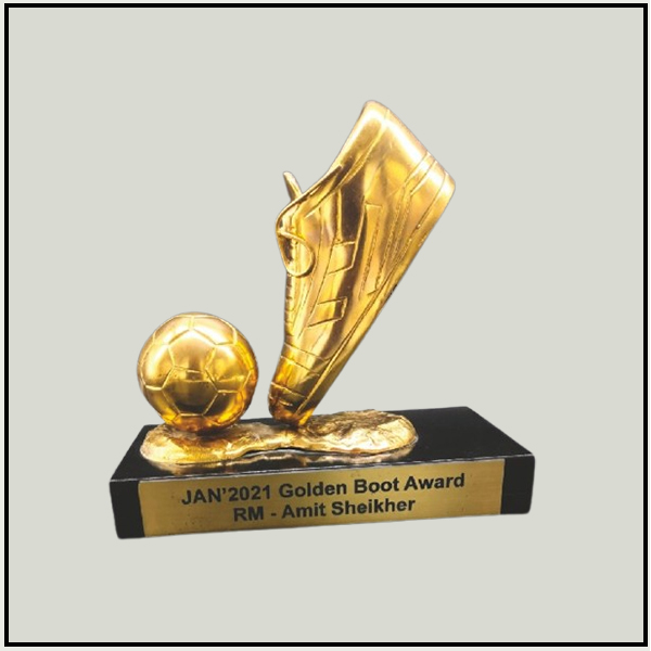 Buy Golden Boot Trophies Online | Custom Football Awards Delhi NCR