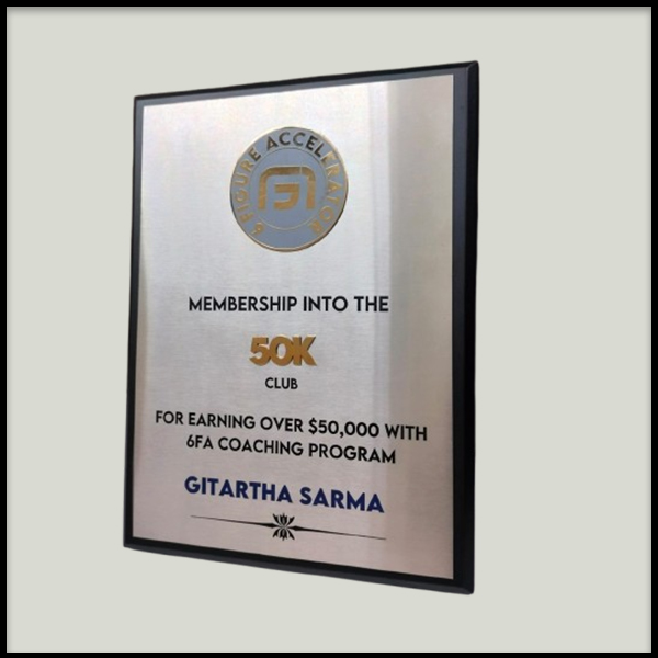 Coaching Achievement Plaques | Custom Membership Awards Delhi NCR