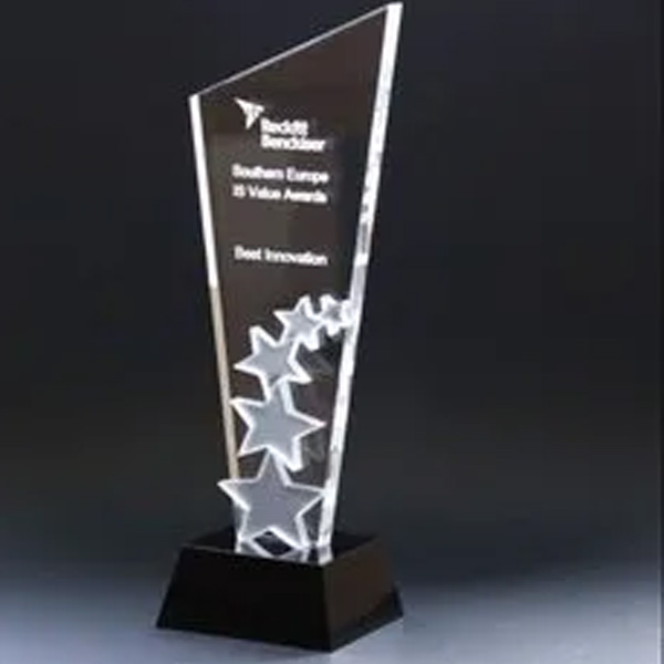 Industrial Crystal Trophies Manufacturers | Inside Laser Engraving India