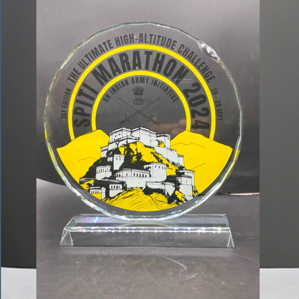Customised Crystal Trophy for Sports & Events | Premium Glass Trophy Gurugram