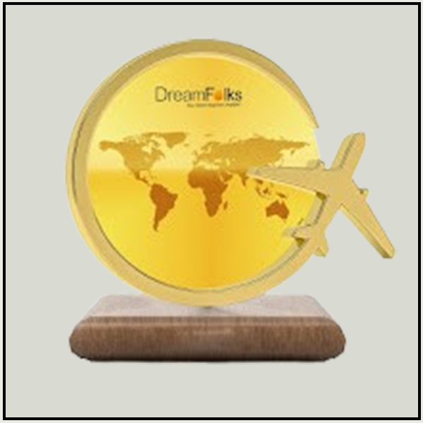 Global Excellence Aviation Trophy | Custom Gold Awards Delhi NCR