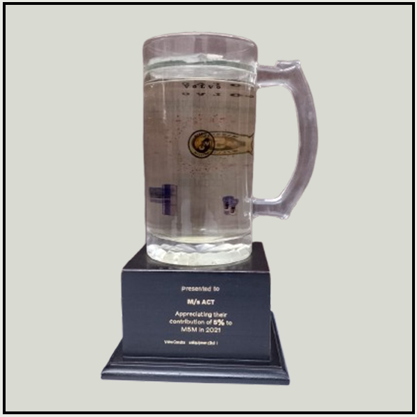 Buy Customized Acrylic & Crystal Mug Trophies | Trophy India