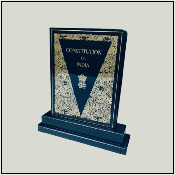 Premium Customized Government Sector Award | Constitution of India Memento