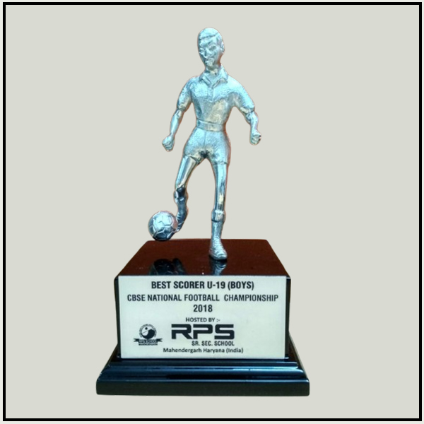 Silver Football Sports Trophy | Best Scorer Award | Trophy India