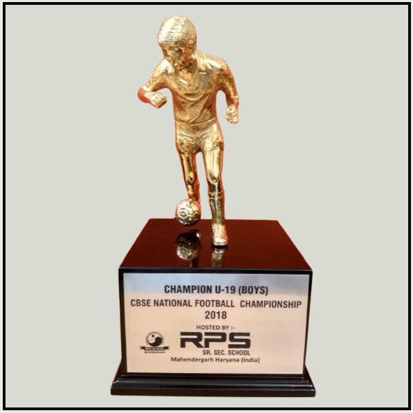 Football Sports Trophy | Gold Plated Football Awards | Trophy India