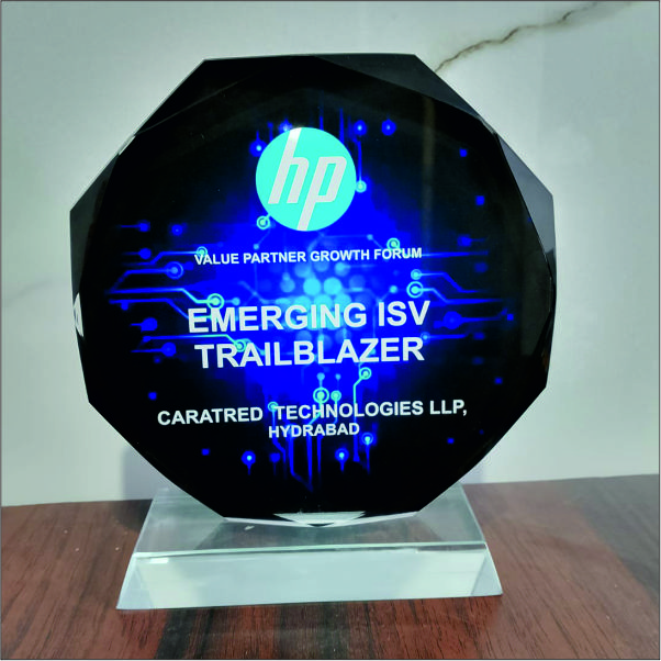 Custom Octagon Glass Trophy Manufacturer Delhi NCR