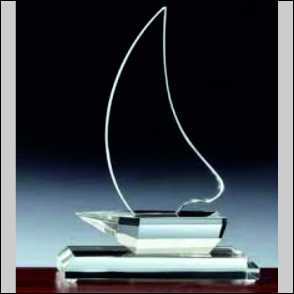 Custom Flame Acrylic Trophy with UV Printing - Budget Friendly