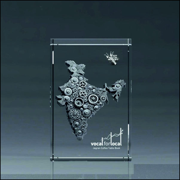 Make in India & Vocal for Local Crystal Awards | 3D Engraved Trophies