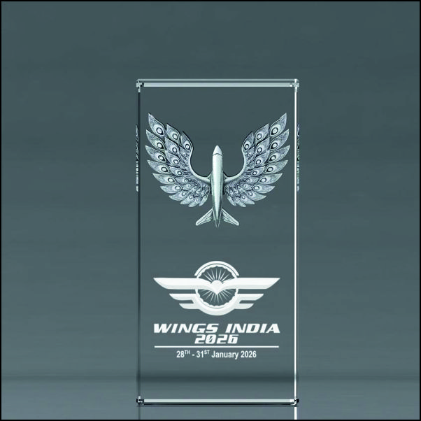 Custom Aviation & Air Force Crystal Awards | Wings India 2026