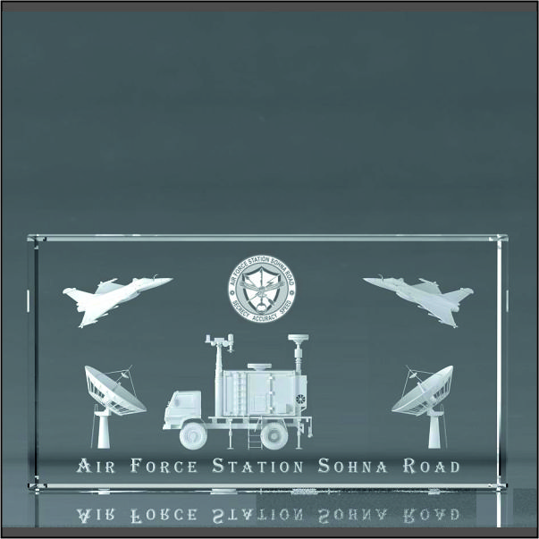 Custom 3D Laser Engraved Air Force Station Mementos