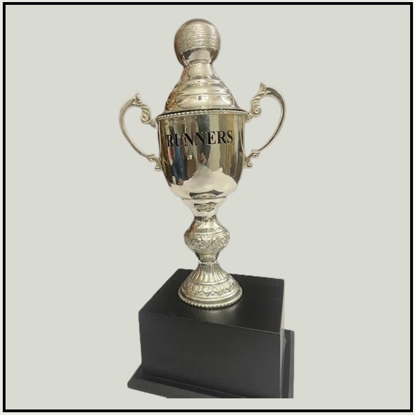 Handcrafted Silver Runners-Up Trophy