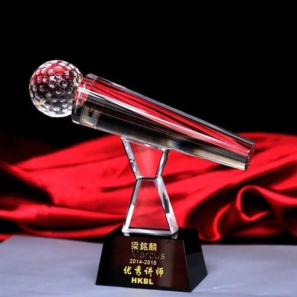 Premium Crystal Golf Trophy for Corporate Tournaments & Club Championships