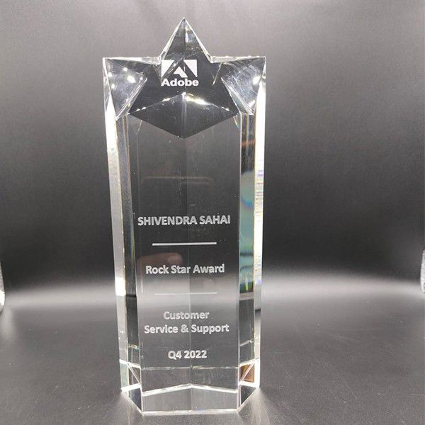 Crystal Star Trophies Delhi | Employee Recognition Awards | Trophy India