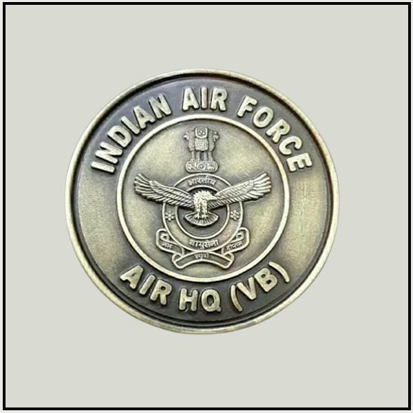 Indian Air Force Official Brass Medallion - Air HQ (VB)