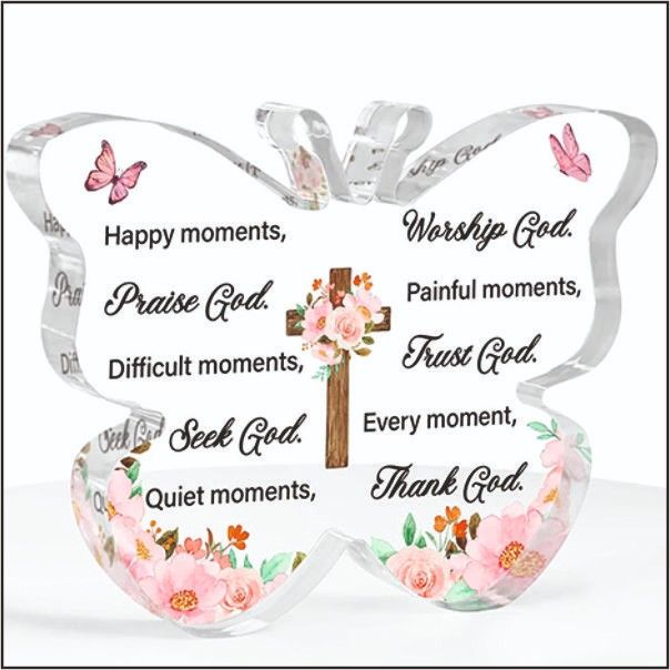 Personalized Butterfly Acrylic Trophy for Schools & Corporate Gifting