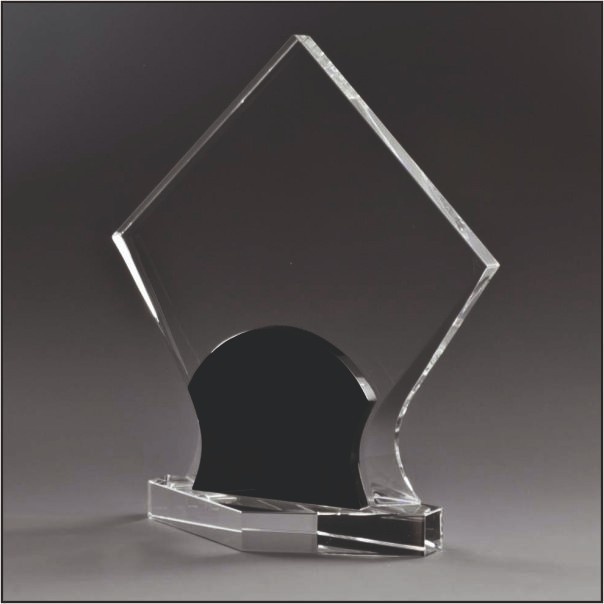 Classic Shield-Shaped Acrylic Trophy | Unbreakable Corporate Award