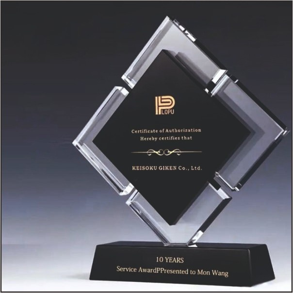 Black Diamond Layered Crystal Award - Premium Corporate Recognition