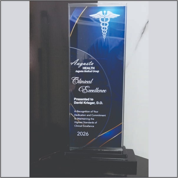 Premium Medical Clinical Excellence Crystal Trophy Award