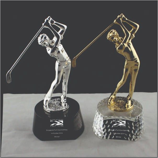 Premium Metal Golf Trophy Set – Customised Awards Delhi