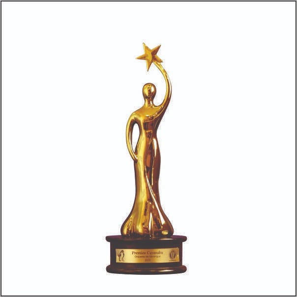 Premium Handcrafted Metal Human Figure Star Trophy | TrophyIndia