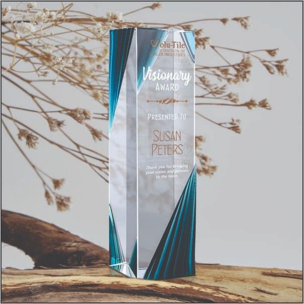 Premium Rotating Cube Crystal Trophy | Corporate Awards Delhi NCR