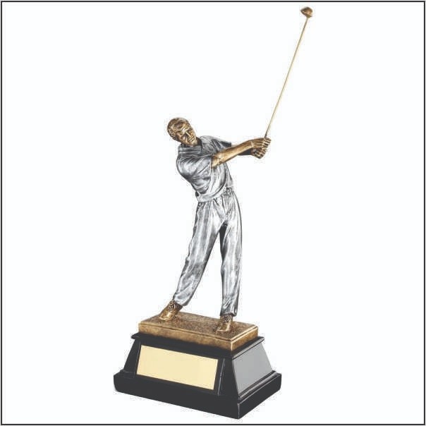 Classic Resin Metal Golf Trophy – Customised Sports Awards Delhi