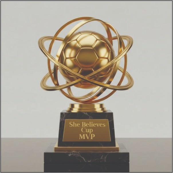 Elite Golden Orbital Soccer MVP Trophy Award | TrophyIndia