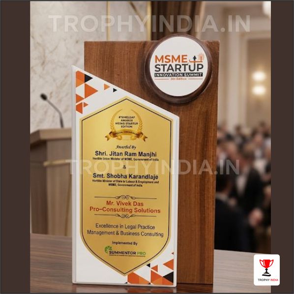 Wooden Corporate Award Plaque – Trophy India