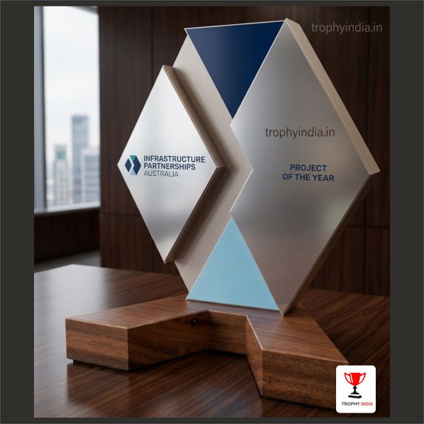 Custom Geometric Wooden Trophy Manufacturers in Delhi, Gurgaon & Noida