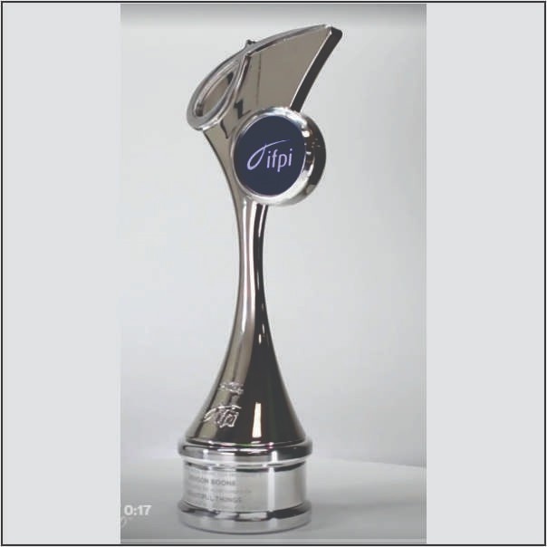 Contemporary Metal Sports Trophy