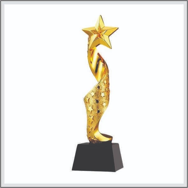 Handcrafted Gold Star Metal Trophy | Sports & Army Awards