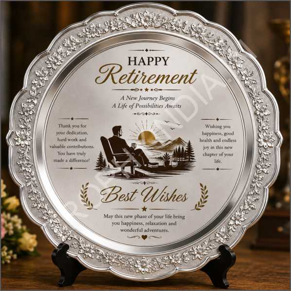 Buy Customized Retirement Salver Trophies | Trophy India