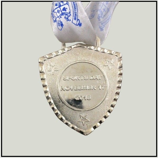 Silver Metal Achievement Medal with Lanyard | Medal Manufacturers in India