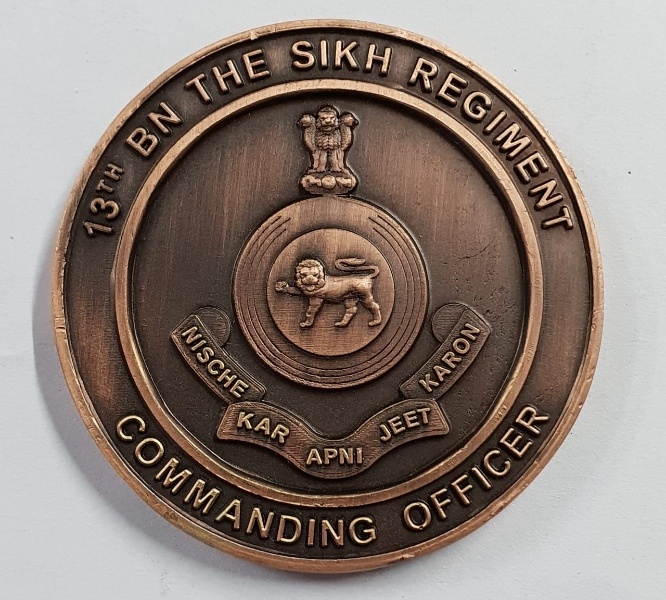 Custom Antique Defence Metal Medal for Army Navy Air Force and Events