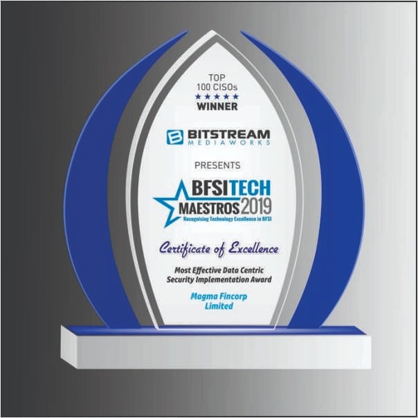 Royal Blue Winged Acrylic Trophy - Custom UV Printed Certificate Plaque