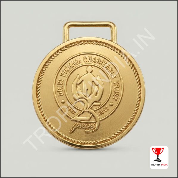 Custom Engraved Gold Medal for Charitable Trusts & NGOs | Trophy India