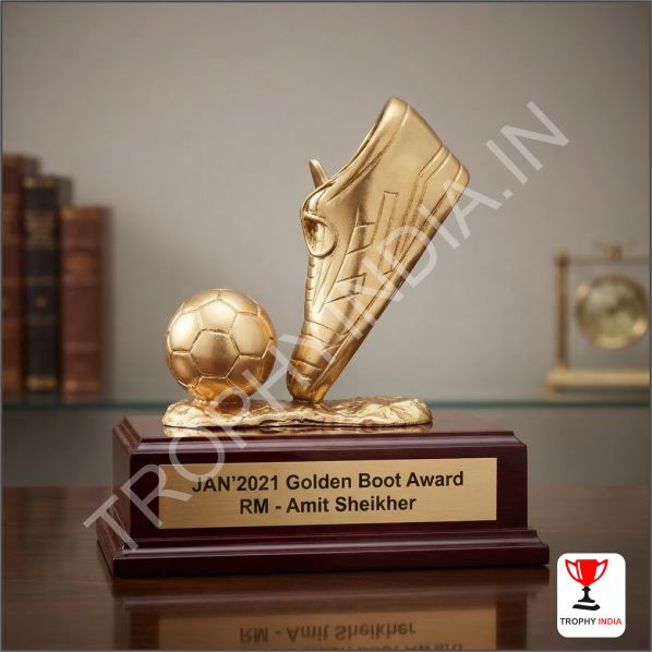 Buy Golden Boot Trophies Online | Custom Football Awards Delhi NCR