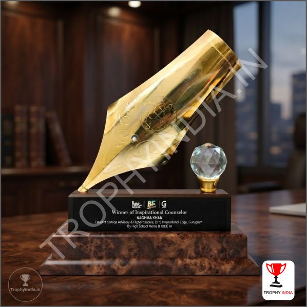 Custom Pen Nib Awards | Academic & Professional Excellence Trophies Delhi NCR